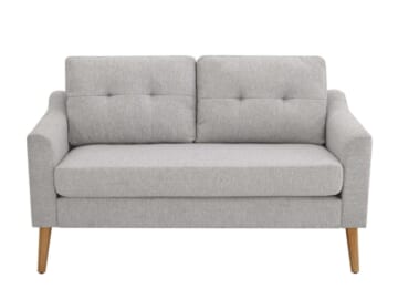 Serta Brighton Mid-Century Modern Style 2-Seater Loveseat w/ Ottoman for $293 + free shipping
