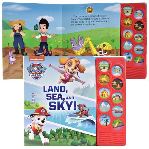 Paw Patrol Land, Sea, and Sky! 10-Button Sound Book $5.92 (Reg. $18)