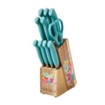 The Pioneer Woman Breezy Blossoms 11-Piece Knife Block Set for $25 + free shipping w/ $35