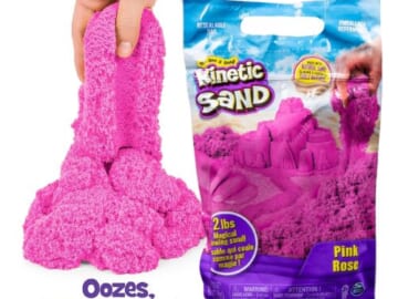 Kinetic Sand Pink Play Sand, Moldable Sensory Toys, 2lb. Resealable Bag $5.49 (Reg. $11) – Lowest price in 30 days, Holiday & Christmas Gifts for Kids