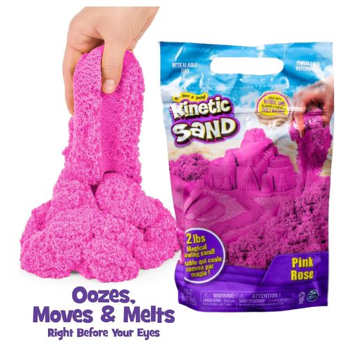 Kinetic Sand Pink Play Sand, Moldable Sensory Toys, 2lb. Resealable Bag $5.49 (Reg. $11) – Lowest price in 30 days, Holiday & Christmas Gifts for Kids