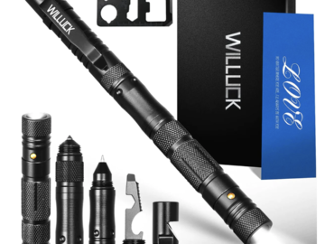 All-In-One Tactical Pen with LED Flashlight for $9.99 shipped! (Men’s Stocking Stuffer Idea!)