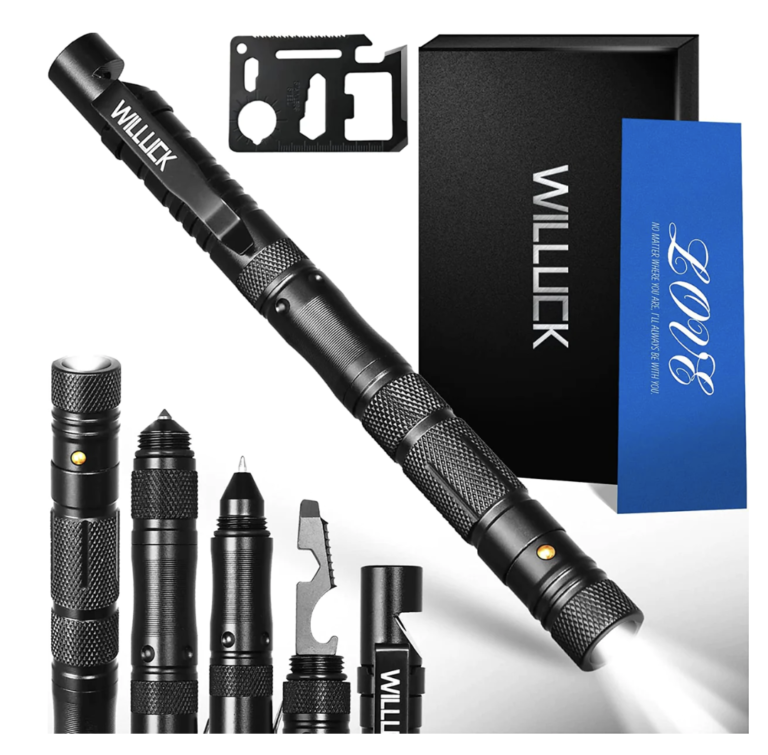 All-In-One Tactical Pen with LED Flashlight for $9.99 shipped! (Men’s Stocking Stuffer Idea!)
