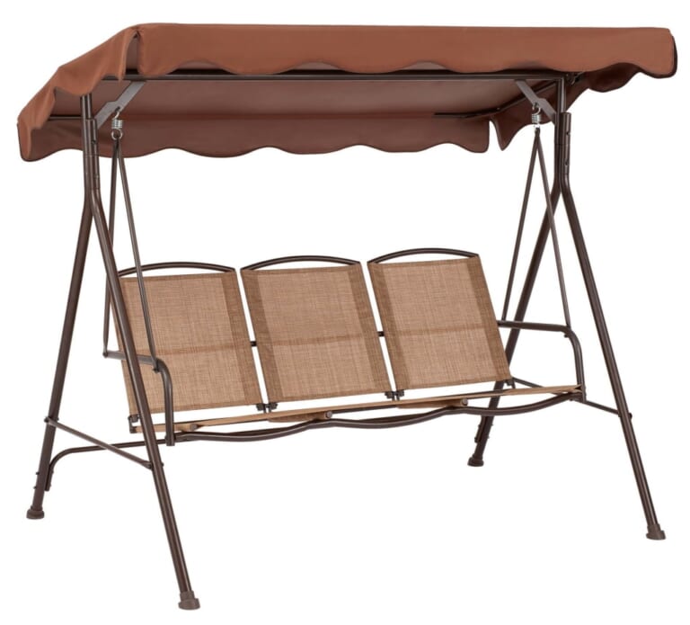 Mainstays Sand Dune 3-Seat Canopy Steel Porch Swing for $98 + free shipping