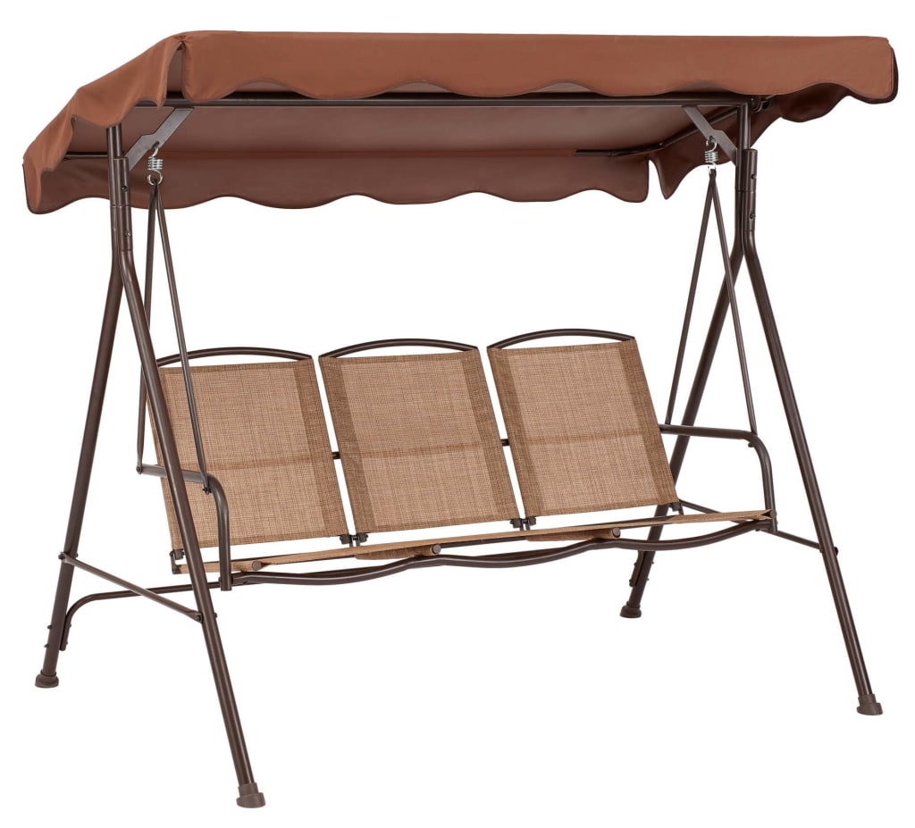 Mainstays Sand Dune 3-Seat Canopy Steel Porch Swing for $98 + free shipping