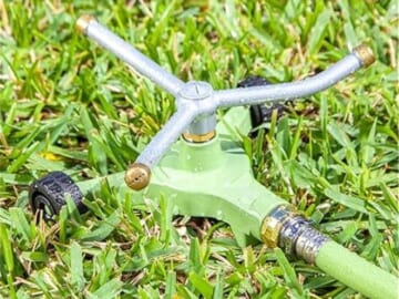 Martha Stewart Heavy-Duty Metal 3-Arm Rotating Sprinkler $6.99 (Reg. $25) – Watering Distance up to 42-Foot