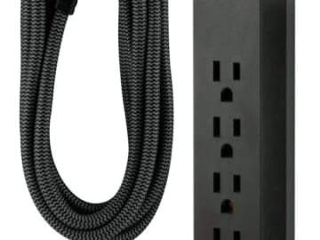 GE 6-Outlet Grounded Surge Protector w/ 10-Foot Braided Cord for $10 + free shipping w/ $35