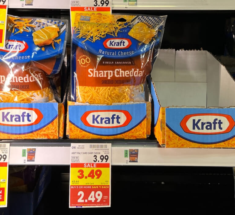 Kraft Shredded Cheese As Low As $2.39 At Kroger
