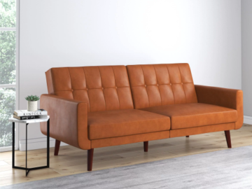 Better Homes & Gardens Nola Modern Futon Sofa Bed $224 Shipped Free (Reg. $329) – Camel or Blue Velvet