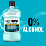 Listerine Zero Alcohol Cool Mint Mouthwash, 1-Liter as low as $4.68 when you buy 4 (Reg. $9.37) + Free Shipping