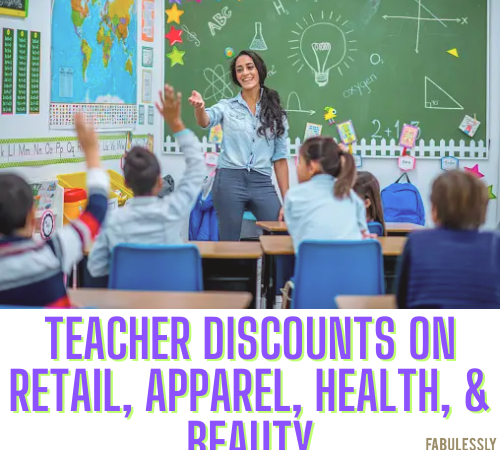 Are You A Teacher? Check Out These Sweet Discounts On Retail, Apparel, Health & Beauty!
