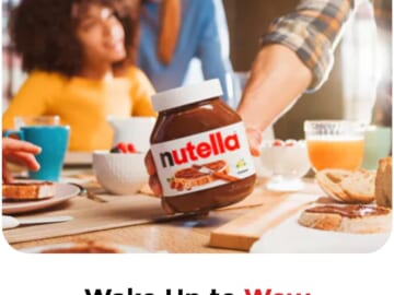 Nutella Chocolate Hazelnut Spread, 6-Pack as low as $21.62 Shipped Free (Reg. $58) – $3.60/ 26.5-Oz Jar