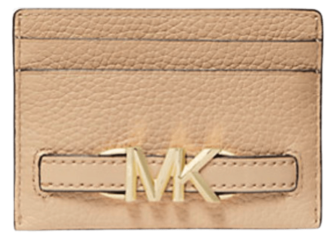Michael Kors Reed Large Pebbled Leather Card Case for $29 + free shipping