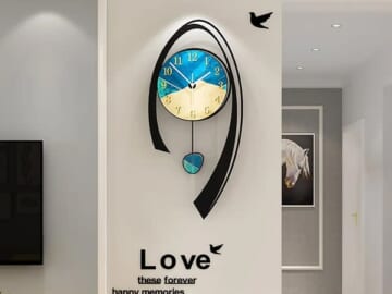 24.8" Multi-Color Modern Acrylic Wall Clock for $42 + free shipping