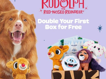 BarkBox: Get Double the Rudolph-themed toys and treats, FREE in your first box!