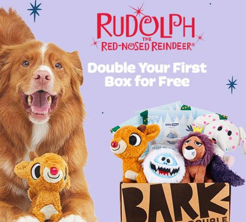 BarkBox: Get Double the Rudolph-themed toys and treats, FREE in your first box!