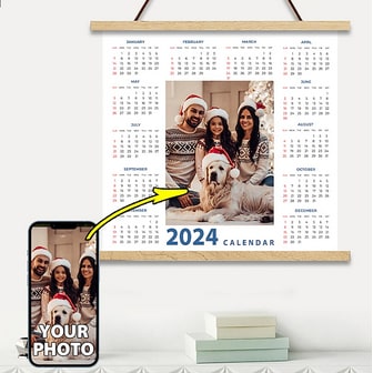 14" x 16" 2024 Custom Calendar Print for $11 + free shipping