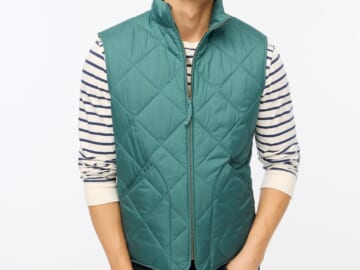 J.Crew Factory Men's Quilted Walker Vest for $21 + free shipping