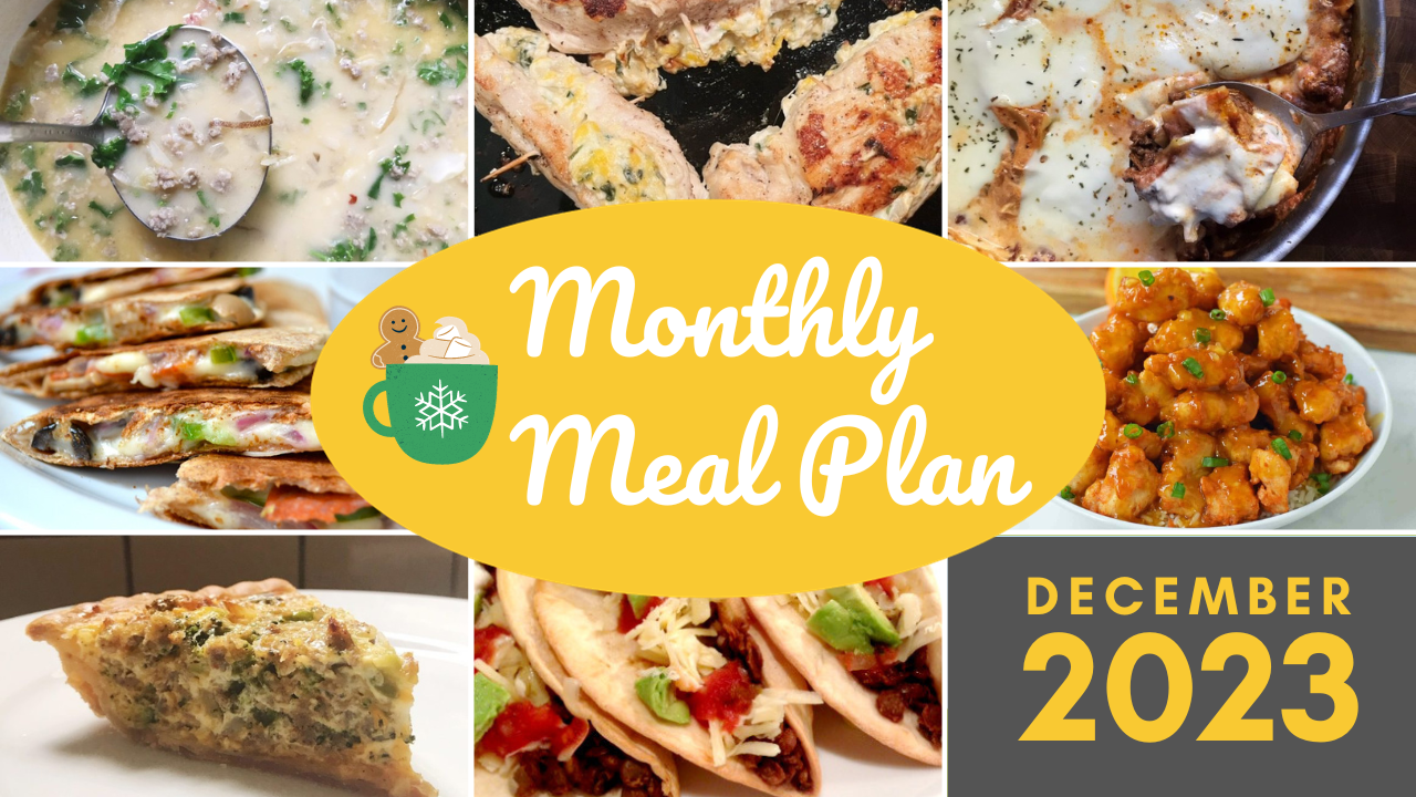 Southern Savers FREE December 2023 Monthly Meal Plan