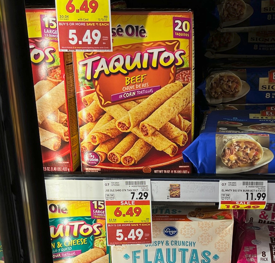 Jose Ole Taquitos or Mini Tacos Just $4.49 At Kroger (Regular Price $7.29)