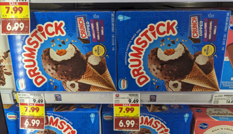 Pick Up Nestle Drumstick Cones 8-Count Boxes For Just $4.99 At Kroger