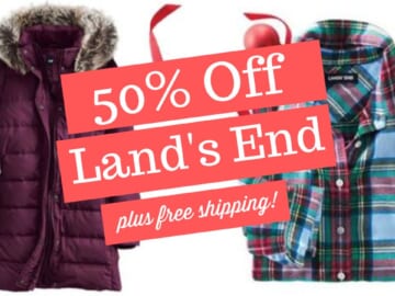 Lands’ End Coupon | 50% Off Sitewide + FREE Shipping!