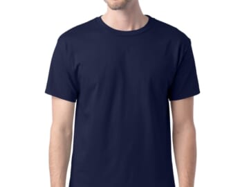 Hanes Men's Heavyweight Crewneck T-Shirt 4-Pack for $24 + free shipping