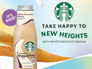 Starbucks 12-Pack White Chocolate Mocha Frappuccino as low as $22.70 Shipped Free (Reg. $38.16) – $1.89/13.7 Oz Bottle
