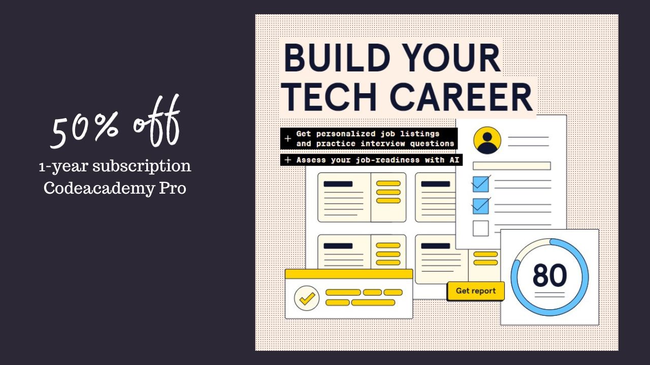 CodeAcademy | 50% Off Pro Account | Advanced Coding Skills