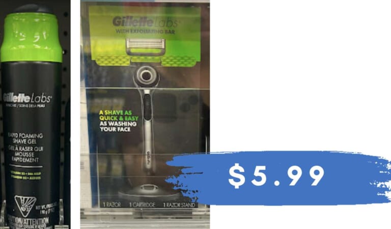 $5.99 GilletteLabs Razors & Shave Gel at Walgreens