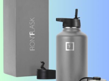 Iron Flask 64oz Stainless Steel Gym & Sport Water Bottle w/ 3 Straw Lids $22.17 (Reg. $36.95) – 132K+ FAB Ratings!