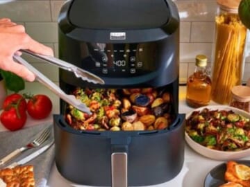 Today Only! Bella Pro Series 8-qt. Digital Air Fryer with Divided Basket $40 Shipped Free (Reg. $110)