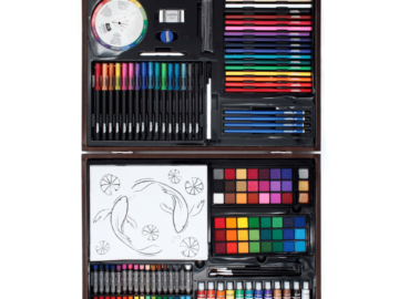 ArtSkills Deluxe Essential Painting and Drawing Art Set w/ Wood Case for $15 + free shipping