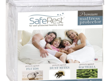 SafeRest Waterproof King-Size Mattress Protector for just $21.28 shipped! {Black Friday Deal}