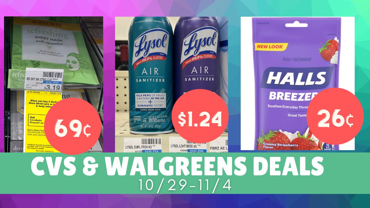 Video: Top CVS & Walgreens Deals 10/29-11/4