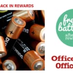 Free Batteries After Office Depot Rewards!!