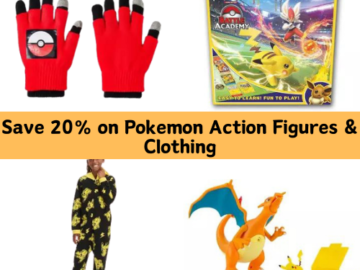 Today Only! Save 20% on Pokemon Action Figures & Clothing from $4.80 (Reg. $6+)