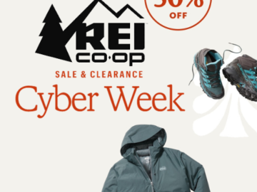REI’s Cyber Week Sale & Clearance Event is on! Save up to 50% – thru 12/4!