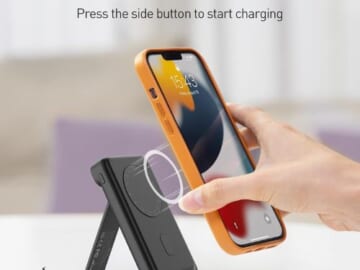 MAG-X 5000mAh Magnetic Wireless Power Bank with Stand $13.19 (Reg. $33) – for iPhone 12 & up