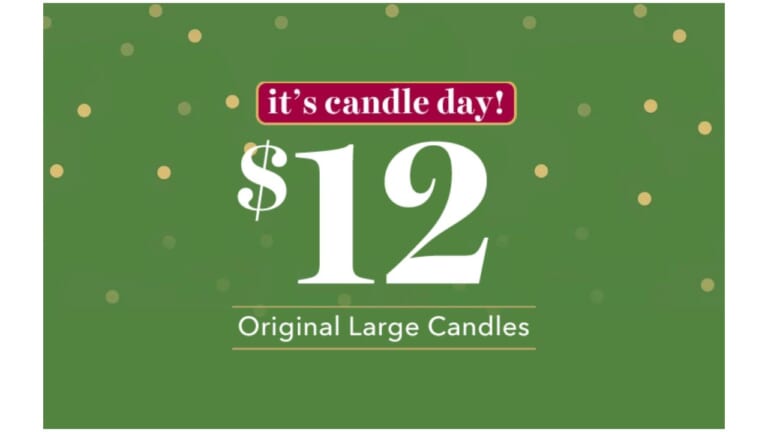 National Candle Day = $12 Large Jar Yankee Candles!!
