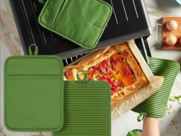 KitchenAid Ribbed Soft Silicone Pot Holder, 2-Pack Set $7.88 (Reg. $21) – Matcha, Honey, Beet – Lowest price in 30 days