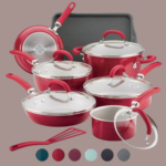 Rachael Ray Create Delicious 13-Piece Aluminum Nonstick Cookware Set as low as $115.99 After Code + Kohl’s Cash when you buy 7 (Reg. $220) + Free Shipping – 6 Colors