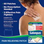 Salonpas 60-Count Pain Relieving Patches as low as $5 when you buy 4 After Coupon (Reg. $11) + Free Shipping – 8¢/Patch