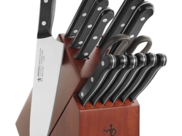 J.A. Henckels Everedge Solution 14-Piece Knife Block Set for $80 + free shipping