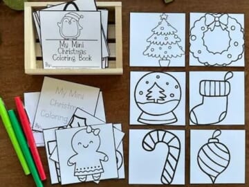FREE Printable Mini Christmas Coloring Pages