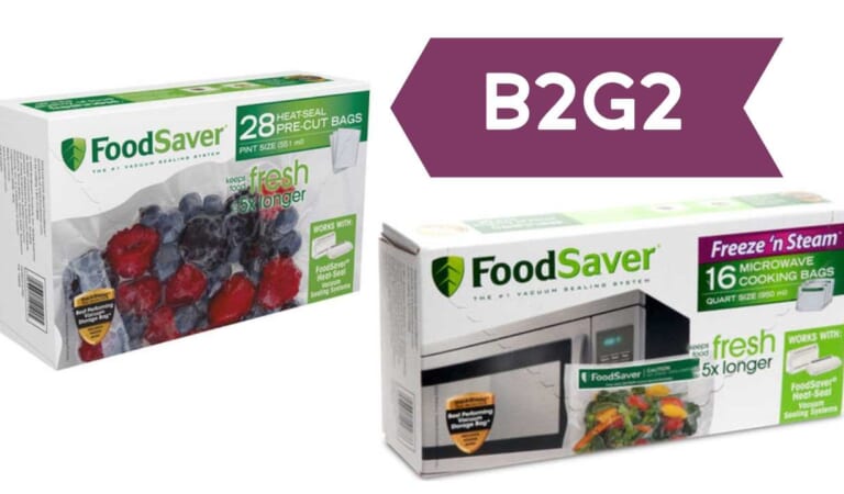 FoodSaver B2G2 Storage Rolls & Bags | Ends Today!