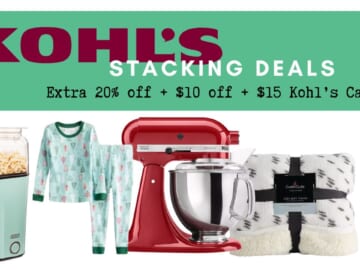 Kohl’s Triple Stacking Deals + $15 in Kohls Cash for Every $50!