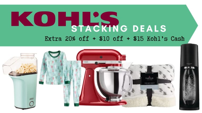 Kohl’s Triple Stacking Deals + $15 in Kohls Cash for Every $50!