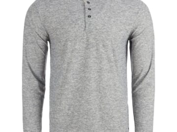 Canada Weather Gear Men's Two-Tone Supreme Soft Henley: 2 for $33 + free shipping