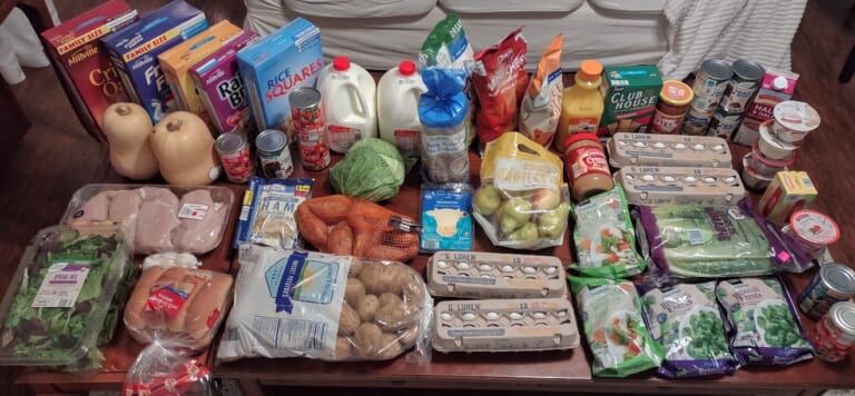 Brigette’s $150.60 Grocery Shopping Trip and Weekly Meal Plan for 6